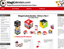 Tablet Screenshot of magicalendars.com